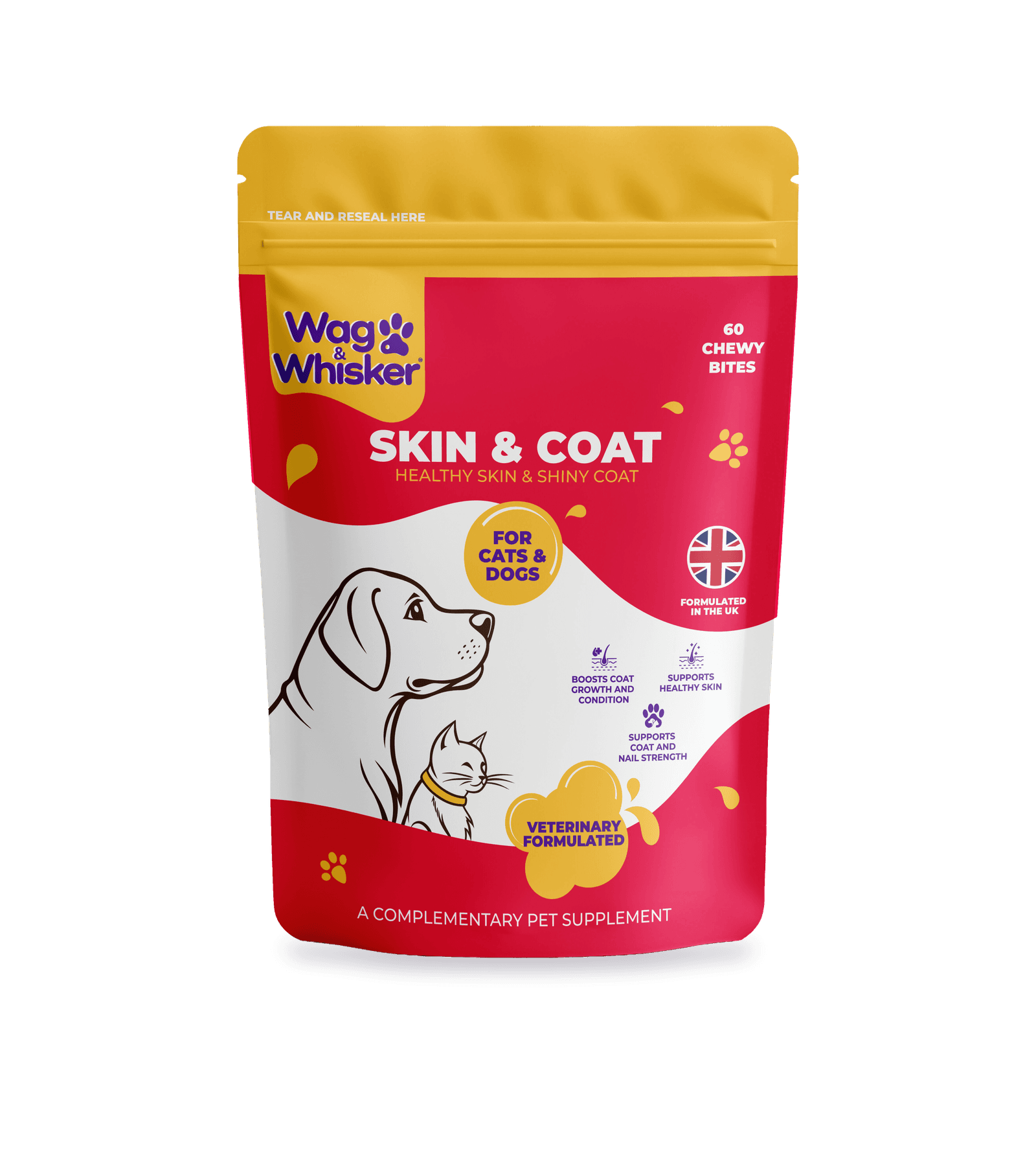 Wag & Whisker Skin & Coat — Tüy & Deri Sağlığı Evcil Hayvan Takviyesi